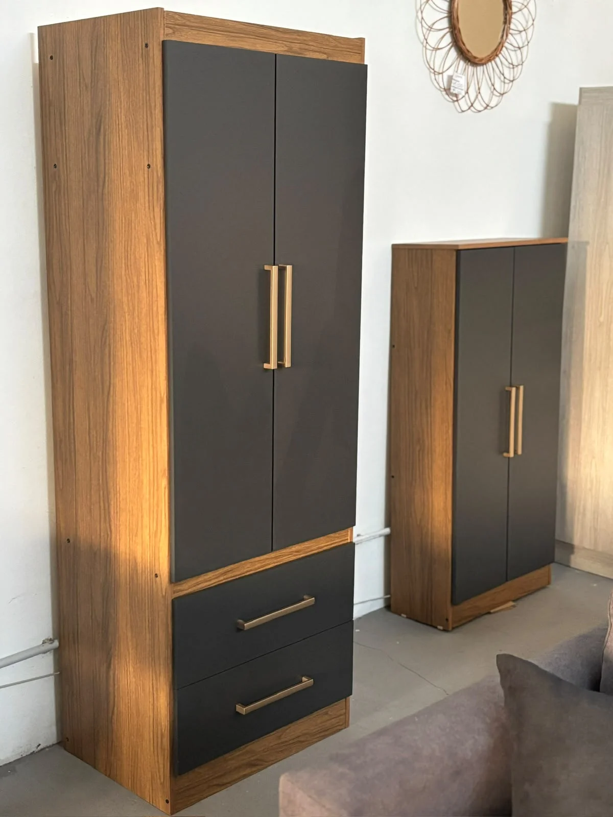 ROPERO 2 PUERTAS 2 CAJONES
